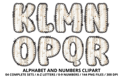 Teddy Bear Alphabet PNG - Letters &amp; Numbers Clipart 300 DPI Product Image 3