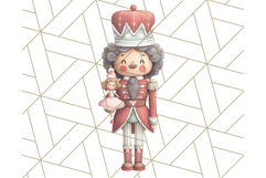 Nutcracker Clipart, Festive Holiday Toy Soldier PNG Art Product Image 3