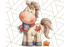 Fall Farm Animal Clipart, Autumn Barnyard PNG Illustrations Product Image 3
