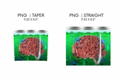 Brain Tumbler Sublimation | Skinny 20 oz | Halloween Product Image 3