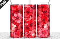 Flowers Tumbler Wrap | Sublimation Design | Tumbler PNG Product Image 1
