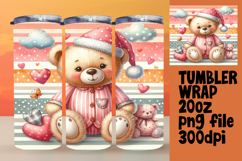 FLAWLESS PNG for 20oz Tumbler , Teddy Bear Product Image 1