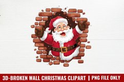 3D Broken Wal Christmas Clipart PNG Product Image 1