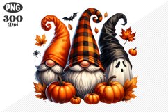Halloween Gnomes Sublimation - Clipart PNG Design Product Image 1