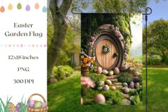 Welcome Garden Flag, Easter Garden Flag Design Product Image 1