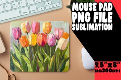 Artistic Flower Oil Round Design for Sublimation PNG Product Image 1