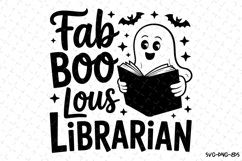 Fab Boo Lous Librarian Svg | Halloween Svg | Svg Cut Files Product Image 1