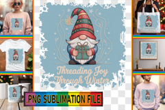 Unique TSHIRT Gift Ideas PNG, Holiday Gnome Product Image 1
