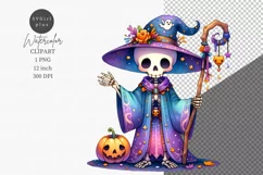 Halloween clipart, Skeleton clipart, Autumn clipart Product Image 1