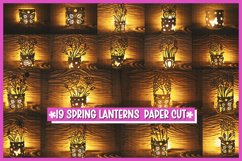 NEW 19 Floral and Butterflies Lanterns SVG Product Image 1