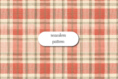 Pink Plaid Seamless Pattern Digital Paper for Fabric Product Image 1