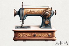 Retro Sewing Sublimation Clipart PNG Product Image 1