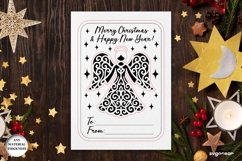 Christmas Card Angel Ornament Laser Cut | Glowforge | SVG Product Image 2