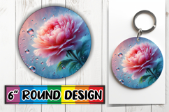 Joyful Sublimation Circle Designs, 3D Flower Product Image 1