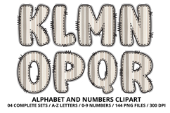 Lovely Baby Shower Alphabet &amp; Numbers Clipart PNG 300 DPI Product Image 3