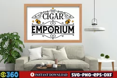 Cigar emporium SVG, Vintage Farmhouse Sign Svg Product Image 4