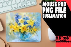 Floral Harmony Sublimation Mouse Pad Designs PNG Product Image 1