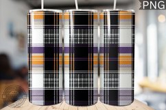 Halloween Plaid Pattern Tumbler Wrap - High Quality 300 Dpi Product Image 1