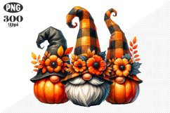 Halloween Gnomes Sublimation - Clipart PNG Design Product Image 1
