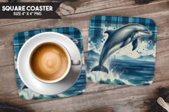 Cute Animals Square Coaster PNG Bundle, Digital Coaster Set Product Image 15