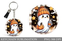 Halloween Keychain Design. Halloween Keychain Sublimation Product Image 1