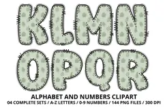 Safari Alphabet PNG - Letters & Numbers Clipart 300 DPI Product Image 3
