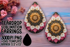 Gorgeous Teardrop Design for Sublimation , Mandala Product Image 1
