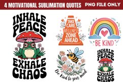 Motivation Positive Quotes Sublimation PNG Product Image 1