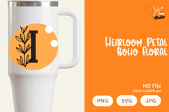 Heirloom Petal Boho Floral Monogram Product Image 1