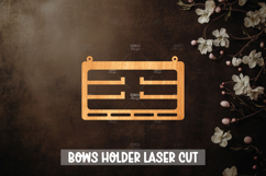 Bow holder laser cut - Wooden Nursery Decor Laser Product Image 1