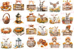 Marigold Easter Clipart, 57 Png Bundle Product Image 3