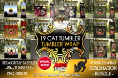 Cat Tumbler Wrap PNG | Sublimation designs |digital download Product Image 2