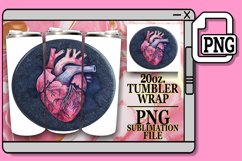 Spring Denim Floral Tumbler Design 20oz Product Image 1