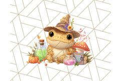 Halloween Witch House Clipart PNG with Potions and Brooms Product Image 3