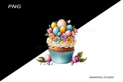 Easter Cupcake Clipart Product Image 1