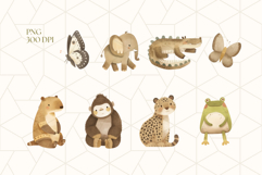 Jungle Animals Clipart PNG Product Image 2
