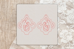 Nativity Scene Earrings Laser Cut | Jewerly SVG | SVG Product Image 3