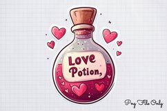 Cute Valentine Kawaii Clipart PNG Product Image 1