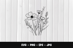 Poppy Petals SVG PNG Product Image 1