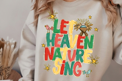 Let heaven and nature sing Png, Glory to the newborn png Product Image 2
