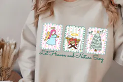 Heaven and Nature Sing PNG, Whimsical Christmas Nativity Png Product Image 2