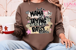Grunge Just A Mom Trying Not To Raise png, Funny Mom Quote Product Image 3