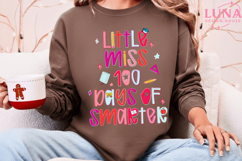 100 Days of School Png, Little miss 100 Days Smarter Png Product Image 5