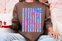 Coquette Coffee and Jesus Png, Retro Christian Png Product Image 2