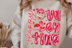 Happy Valentine Cupid Png, Brushstroke Valentine Png Product Image 2