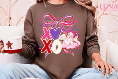 Cupid XOXO Valentine Png, Preppy Valentines Day Png Product Image 2