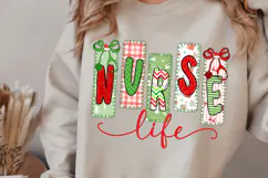 Christmas Nurse png, Nurse Coquette Christmas Png Product Image 2