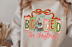 All Booked for Christmas Png, Christmas Books Png Product Image 3