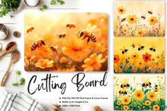 Flower Cutting Board Kitchen Chopping Board Sublimation_19 Product Image 1