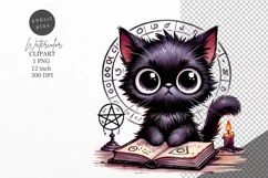 Halloween clipart, Cat clipart, Autumn clipart Product Image 1